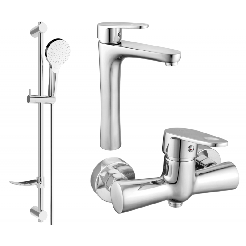 Mexen Kama DF05 Duschset, Chrom - 72514DF05-00
