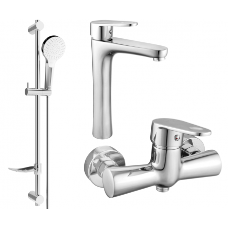 Mexen Kama DF05 Duschset, Chrom - 72514DF05-00