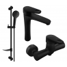 Mexen Kama DF05 Duschset, schwarz - 72514DF05-70