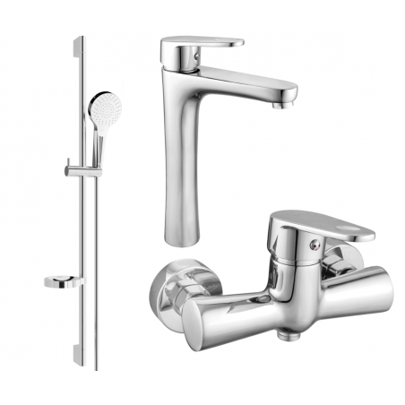 Mexen Kama DS05 Duschset, Chrom - 72514DS05-00