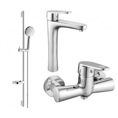 Mexen Kama DS75 Duschset, Chrom - 72514DS75-00