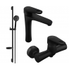 Mexen Kama DS75 Duschset, schwarz - 72514DS75-70