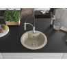 Mexen Diego 1-Kammer Granitspüle mit Küchenarmatur Aster, beige - 6512-69-73450-07