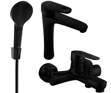 Mexen Kama R05 Badezimmerset, schwarz - 72513R05-70