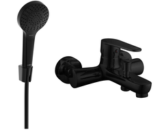 Mexen Kama R05 Badewannenarmatur mit Duschset, schwarz - 7253R05-70
