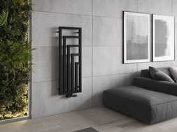 Mexen Alaska Design-Heizkörper 1216 x 440 mm, 542 W, schwarz - W205-1216-440-00-70