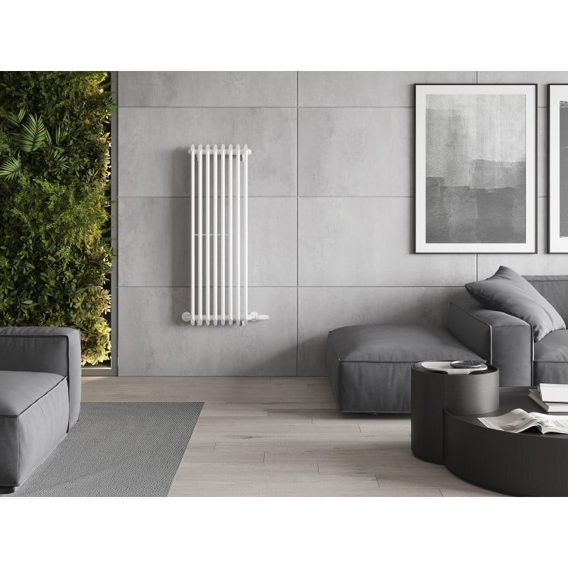 Mexen Atlanta Dekorativer Heizkörper 1200 x 405 mm, 646 W, weiß - W211-1200-405-00-20