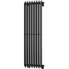 Mexen Atlanta Dekorativer Heizkörper 1200 x 405 mm, 646 W, schwarz - W211-1200-405-00-70