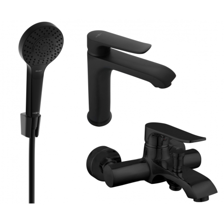 Mexen Pecos R05 Badezimmerset, schwarz - 72703R05-70