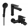 Mexen Pecos R05 Badezimmerset, schwarz - 72703R05-70