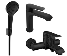 Mexen Pecos R05 Badezimmerset, schwarz - 72703R05-70
