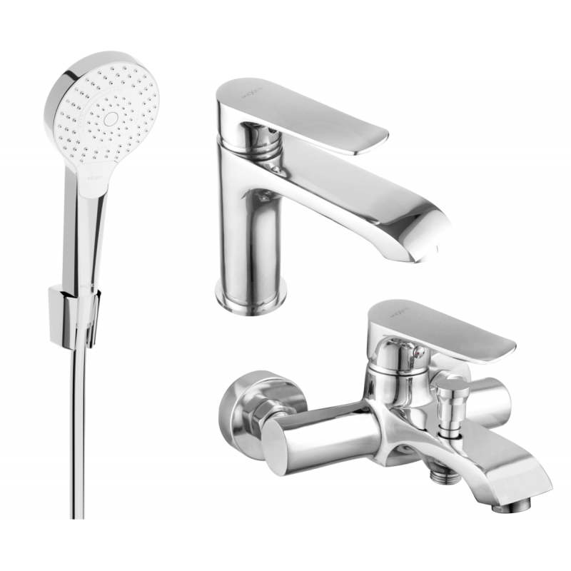 Mexen Pecos R05 Badewannen-Set, Chrom - 72703R05-00