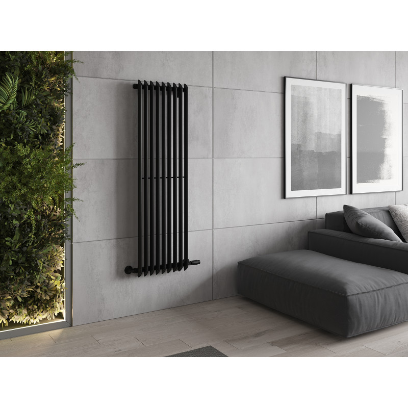 Mexen Atlanta dekorativer Heizkörper 1500 x 460 mm, 894 W, schwarz - W211-1500-460-00-70