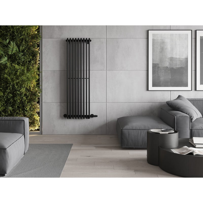 Mexen Atlanta dekorativer Heizkörper 1500 x 460 mm, 894 W, schwarz - W211-1500-460-00-70