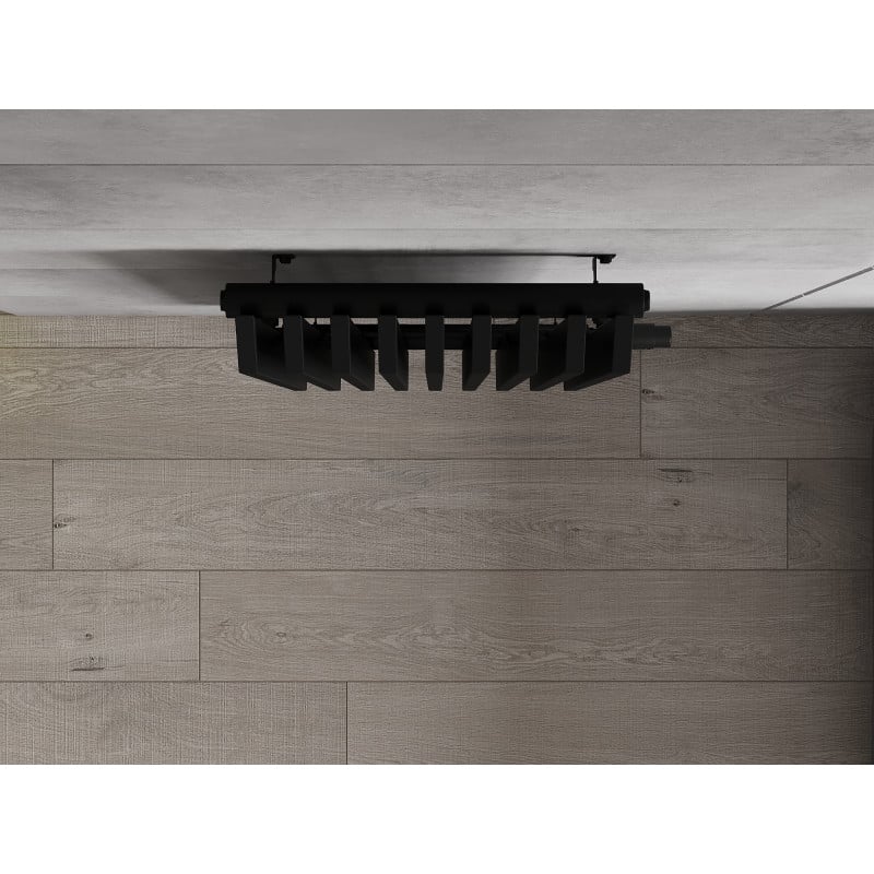 Mexen Aurora dekorativer Heizkörper 1200 x 450 mm, 917 W, schwarz - W212-1200-450-00-70