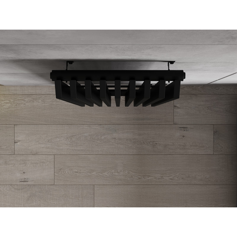 Mexen Aurora Dekorativer Heizkörper 1800 x 450 mm, 1347 W, schwarz - W212-1800-450-00-70