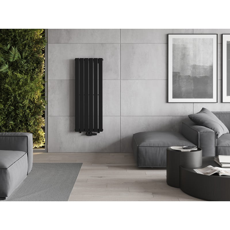 Mexen Boston dekorativer Heizkörper 1200 x 452 mm, 611 W, schwarz - W213-1200-452-00-70