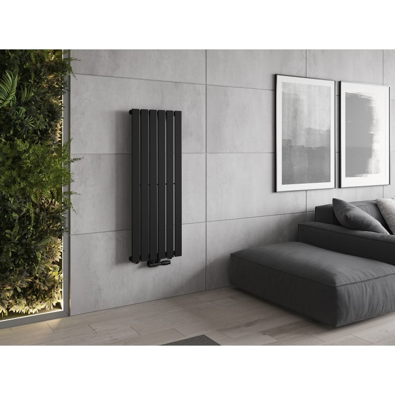 Mexen Boston dekorativer Heizkörper 1200 x 452 mm, 611 W, schwarz - W213-1200-452-00-70