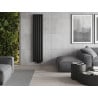Mexen Boston Dekorativer Heizkörper 1800 x 376 mm, 740 W, schwarz - W213-1800-376-01-70
