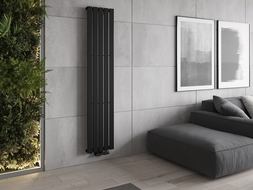 Mexen Boston dekorativer Heizkörper 1800 x 376 mm, 740 W, schwarz - W213-1800-376-01-70