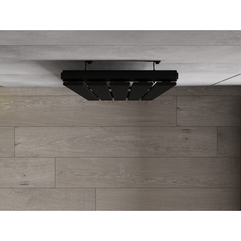 Mexen Boston Dekorativer Heizkörper 1800 x 376 mm, 740 W, schwarz - W213-1800-376-01-70