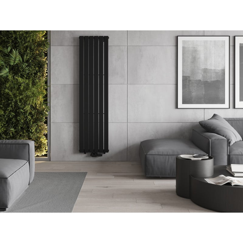 Mexen Boston dekorativer Heizkörper 1800 x 452 mm, 888 W, schwarz - W213-1800-452-00-70