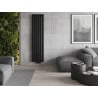 Mexen Boston dekorativer Heizkörper 1800 x 452 mm, 888 W, schwarz - W213-1800-452-00-70