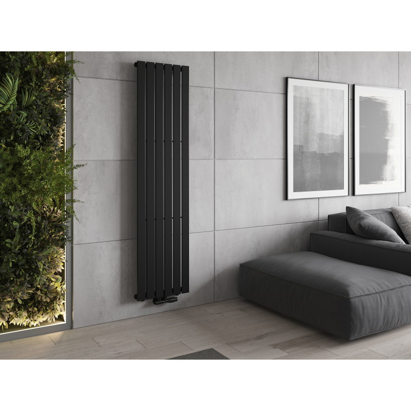 Mexen Boston dekorativer Heizkörper 1800 x 452 mm, 888 W, schwarz - W213-1800-452-00-70