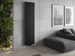 Mexen Boston dekorativer Heizkörper 1800 x 452 mm, 888 W, schwarz - W213-1800-452-00-70