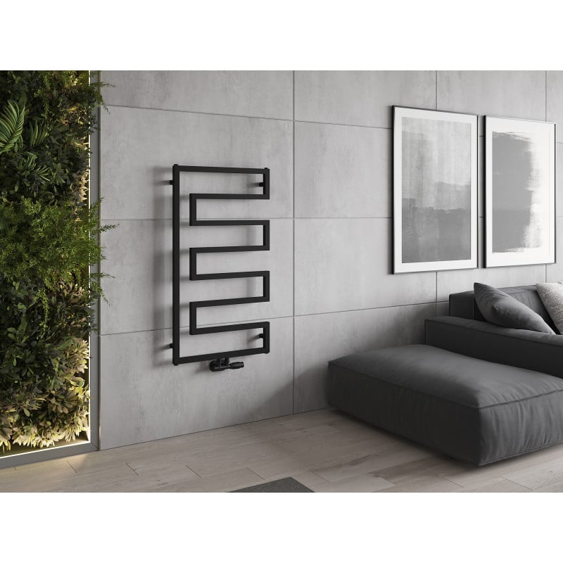 Mexen Floryda dekorativer Heizkörper 1080 x 600 mm, 358 W, schwarz - W206-1080-600-00-70