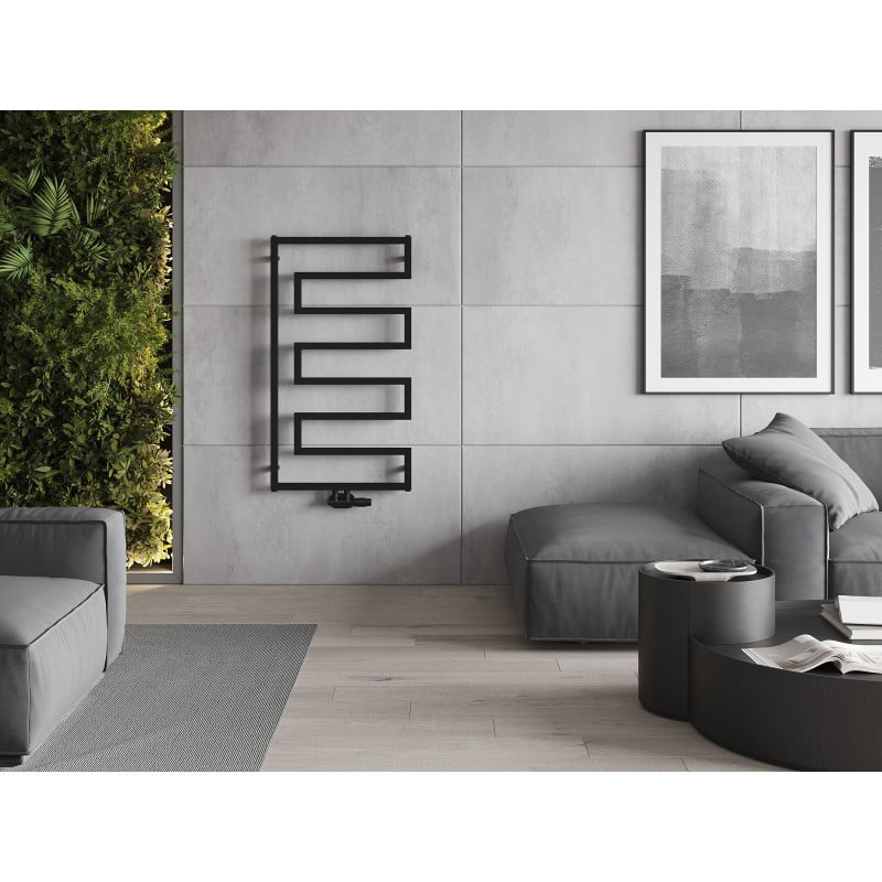 Mexen Floryda dekorativer Heizkörper 1080 x 600 mm, 358 W, schwarz - W206-1080-600-00-70