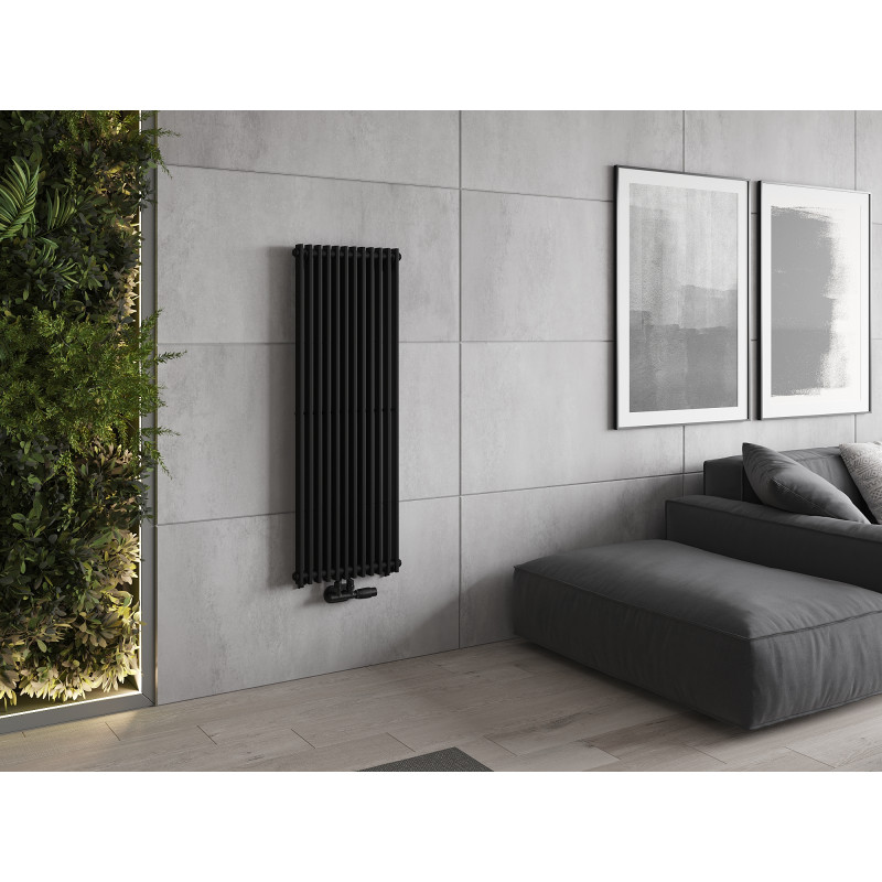 Mexen Kansas Dekorationsheizkörper 1200 x 420 mm, 842 W, schwarz - W204-1200-420-00-70
