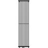 Mexen Kansas dekorativer Heizkörper 1800 x 420 mm, 1242 W, schwarz - W204-1800-420-00-70