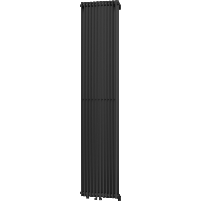 Mexen Kansas dekorativer Heizkörper 1800 x 420 mm, 1242 W, schwarz - W204-1800-420-00-70