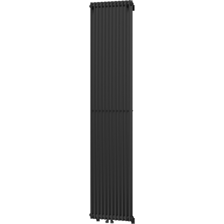 Mexen Kansas dekorativer Heizkörper 1800 x 420 mm, 1242 W, schwarz - W204-1800-420-00-70