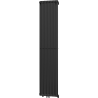 Mexen Kansas dekorativer Heizkörper 1800 x 420 mm, 1242 W, schwarz - W204-1800-420-00-70