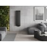 Mexen Nevada dekorativer Heizkörper 1200 x 360 mm, 483 W, schwarz - W201-1200-360-00-70