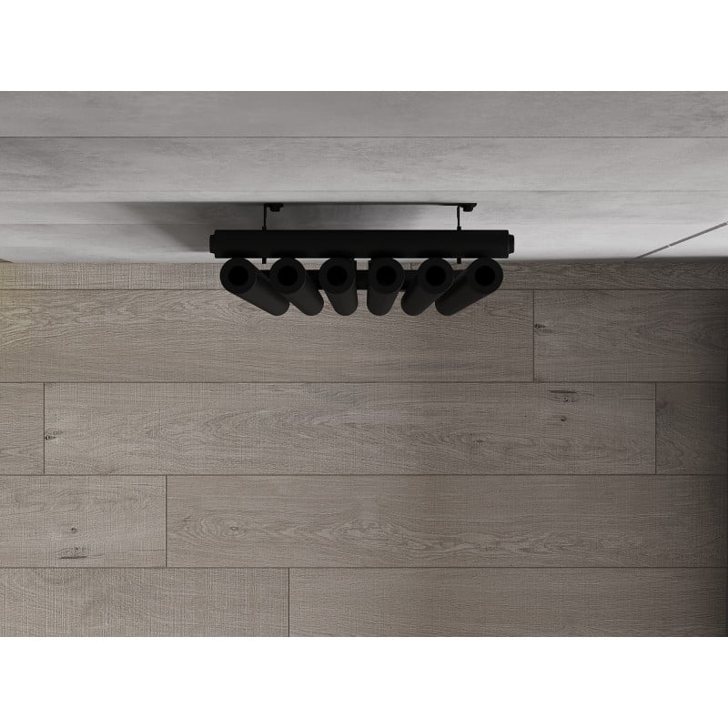 Mexen Nevada dekorativer Heizkörper 1200 x 360 mm, 483 W, schwarz - W201-1200-360-00-70