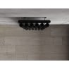 Mexen Nevada Dekorativer Heizkörper 1800 x 360 mm, 705 W, schwarz - W201-1800-360-00-70