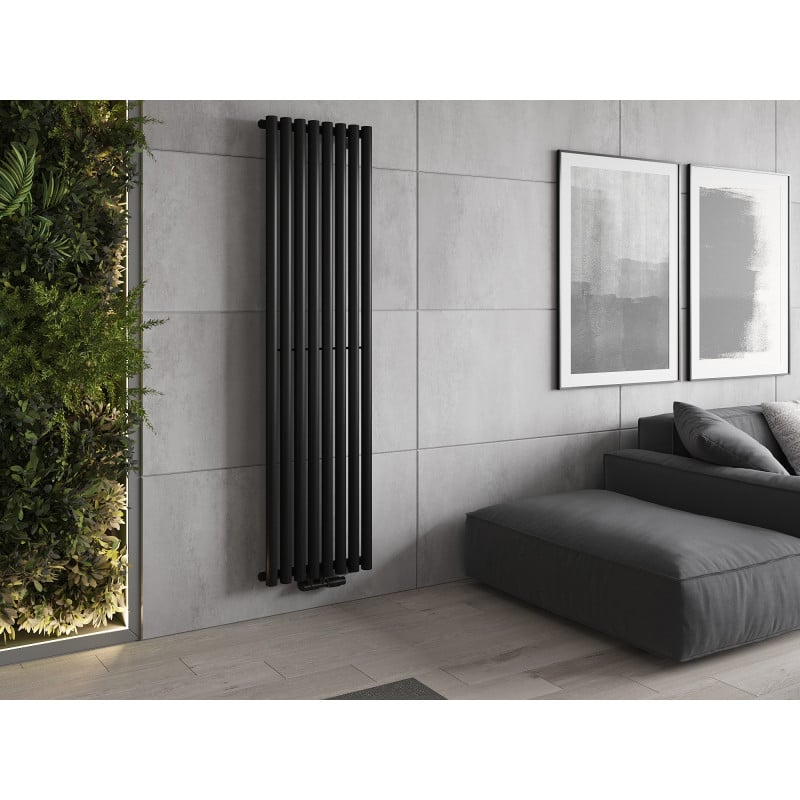 Mexen Nevada Dekorativer Heizkörper 1800 x 480 mm, 940 W, schwarz - W201-1800-480-00-70
