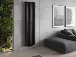 Mexen Nevada dekorativer Heizkörper 1800 x 480 mm, 940 W, schwarz - W201-1800-480-00-70