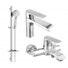Mexen Pecos DQ40 Badewannen-Set, Chrom - 72703DQ40-00