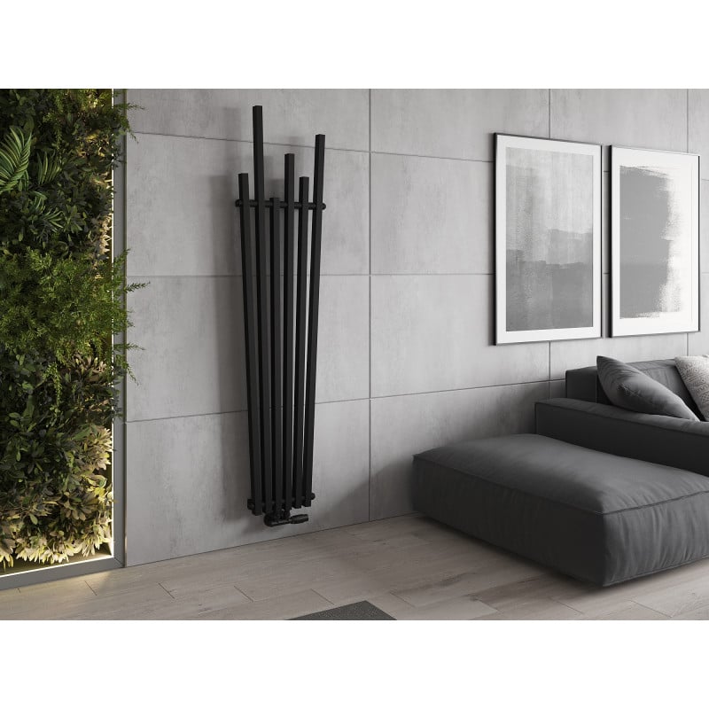 Mexen Omaha dekorativer Heizkörper 1800 x 420 mm, 655 W, schwarz - W208-1800-420-00-70