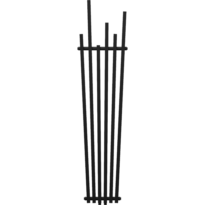 Mexen Omaha dekorativer Heizkörper 1800 x 420 mm, 655 W, schwarz - W208-1800-420-00-70
