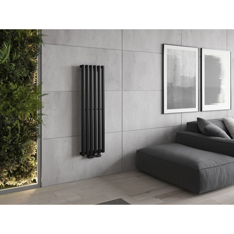 Mexen Oregon Dekorativer Heizkörper 1200 x 360 mm, 417 W, schwarz - W202-1200-350-00-70