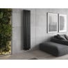Mexen Oregon dekorativer Heizkörper 1800 x 360 mm, 604 W, schwarz - W202-1800-350-00-70