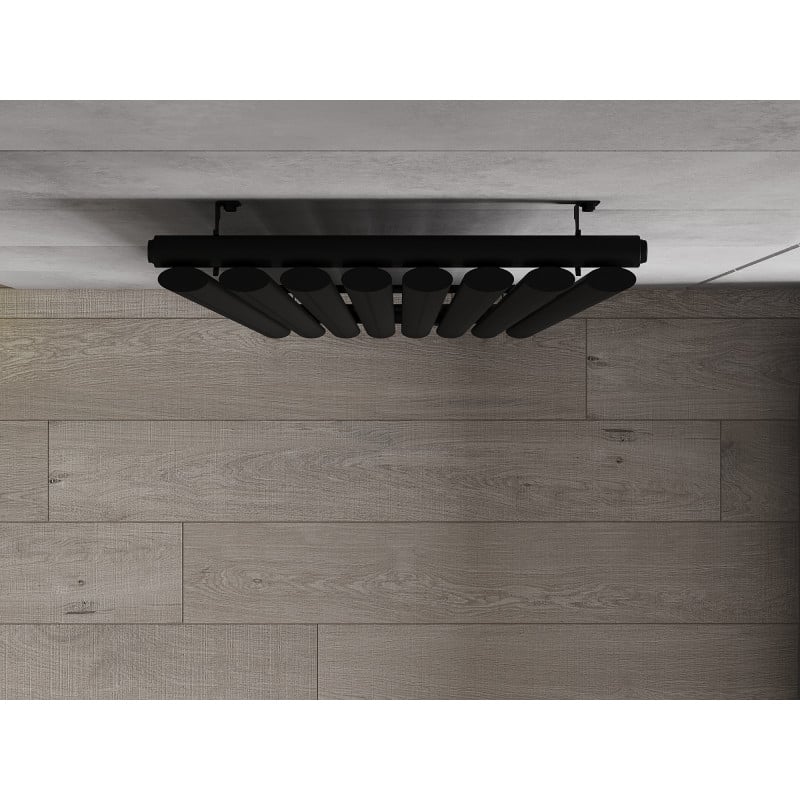 Mexen Oregon dekorativer Heizkörper 1800 x 480 mm, 805 W, schwarz - W202-1800-490-00-70