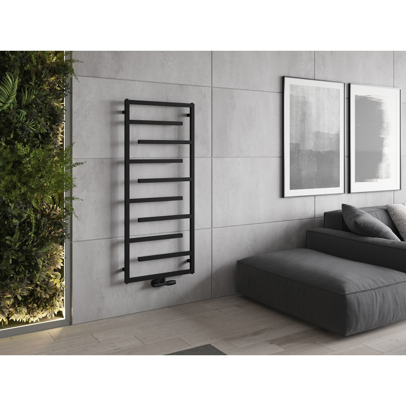 Mexen Orlando dekorativer Heizkörper 1380 x 600 mm, 445 W, schwarz - W207-1380-600-00-70