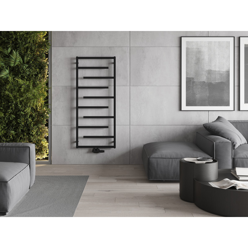 Mexen Orlando dekorativer Heizkörper 1380 x 600 mm, 445 W, schwarz - W207-1380-600-00-70
