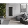 Mexen Texas dekorativer Heizkörper 1200 x 460 mm, 659 W, schwarz - W203-1200-460-00-70